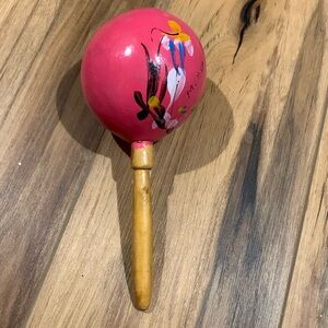 Handmade in Mexico hand rattle maracas in good condition